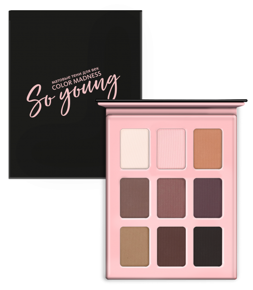 Тени для век матовые Сolor madness  So Young MeiTan