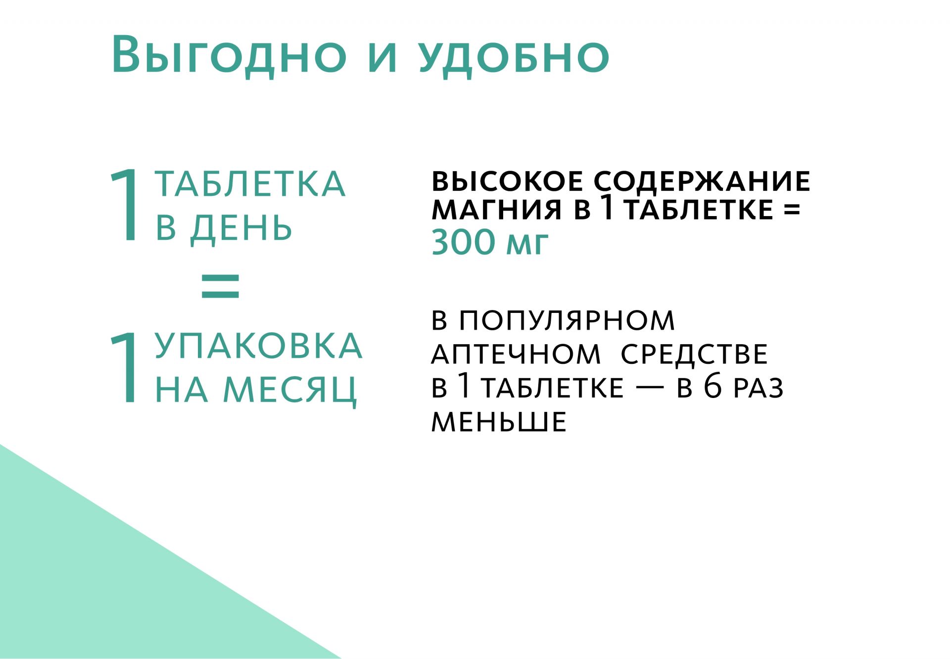 Биологически активная добавка к пище Magnesium & Vitamin B₆ (Магний 300 мг и Витамин B₆ 4 мг)