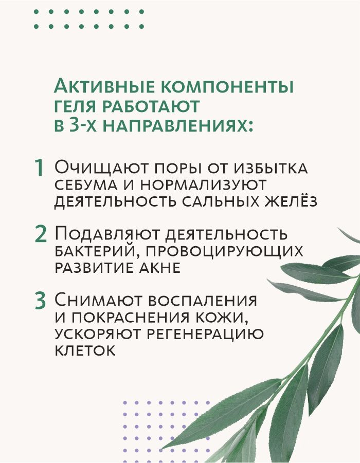 Анти-акне гель для кожи лица и тела