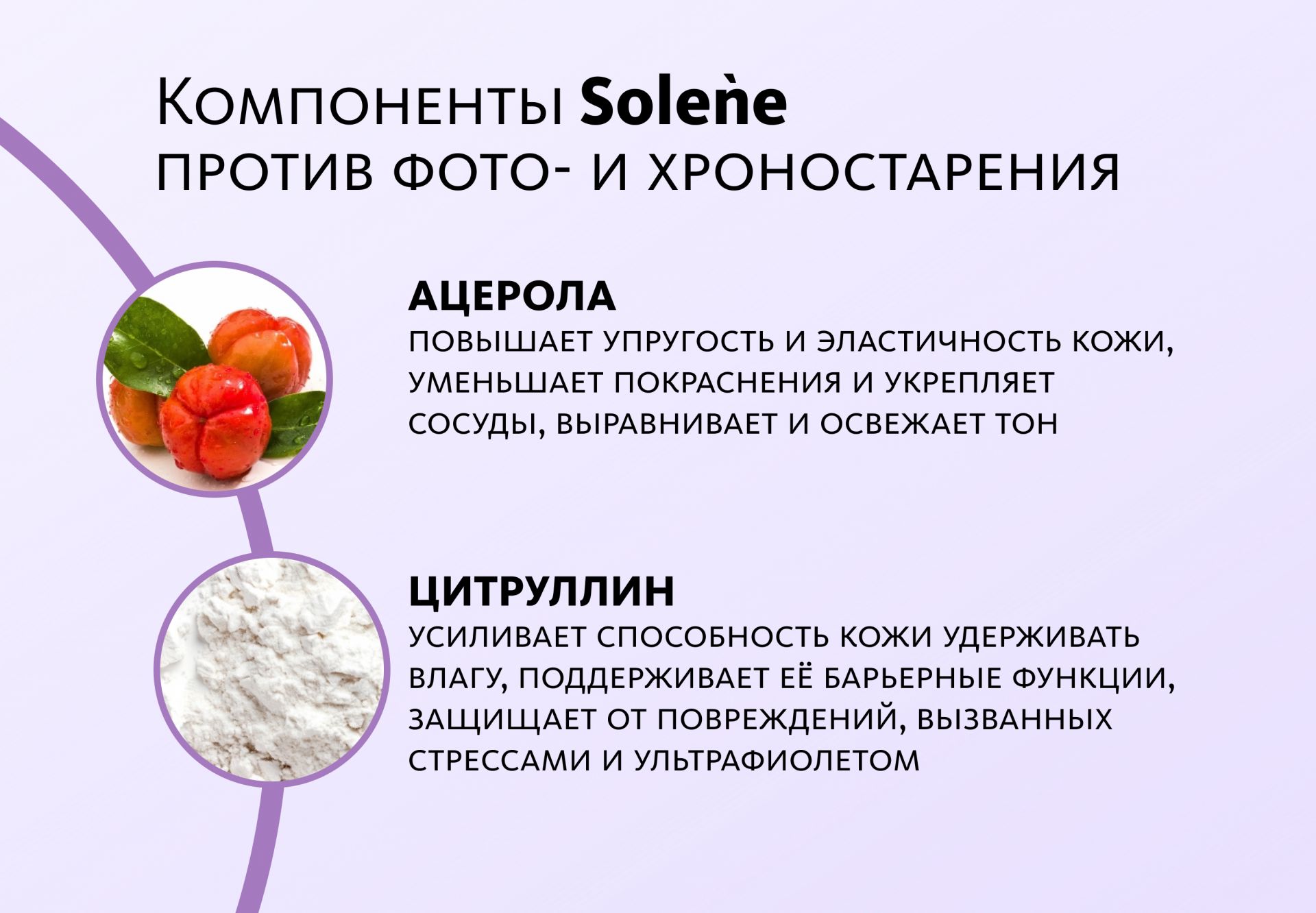 НАБОР 3 шт. Solène: природное средство для сохранения молодости