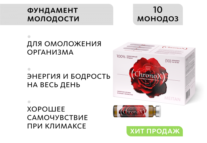Монодоза-концентрат ChronoX: фундамент молодости