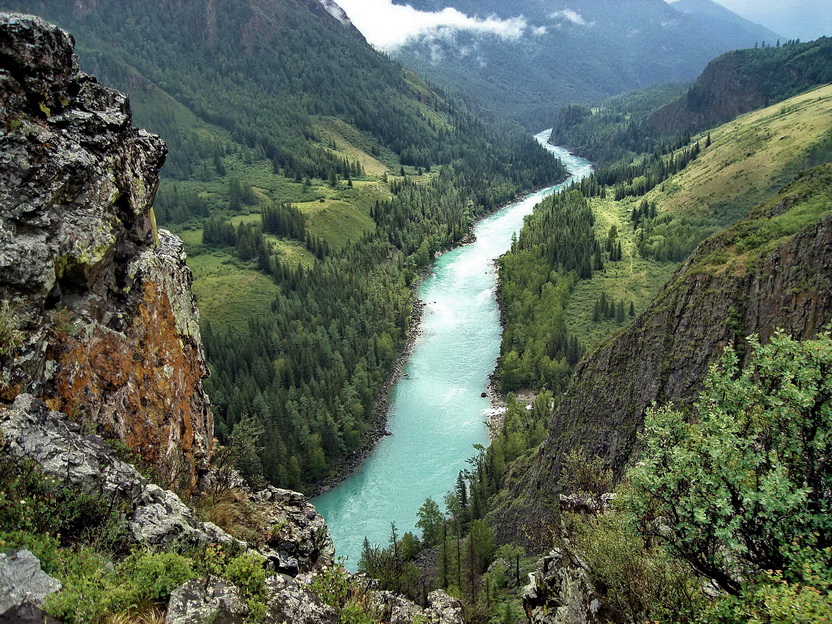 Река Катунь горный Алтай фото